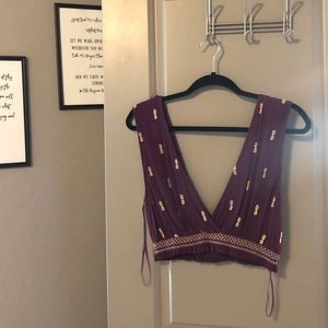 Free People Festival Tank- Maroon